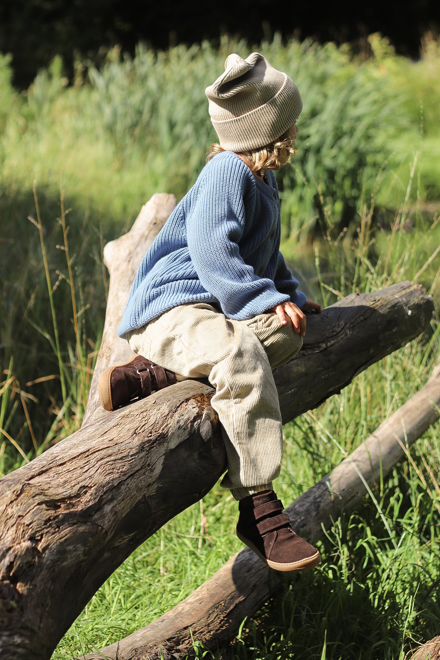 Wilson - Brown Suede Barfodssko - overgangssko