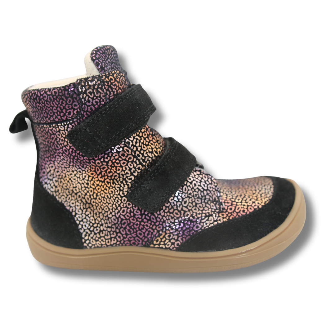 Rainbow Glitter Barefoot Winter Boot