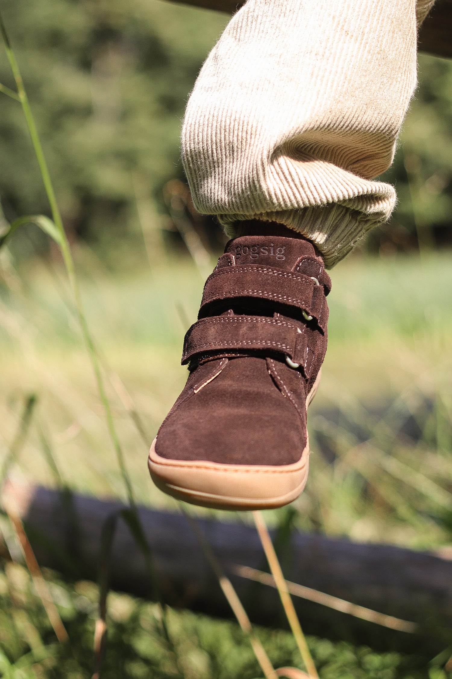 Wilson - Brown Suede Barfodssko - overgangssko