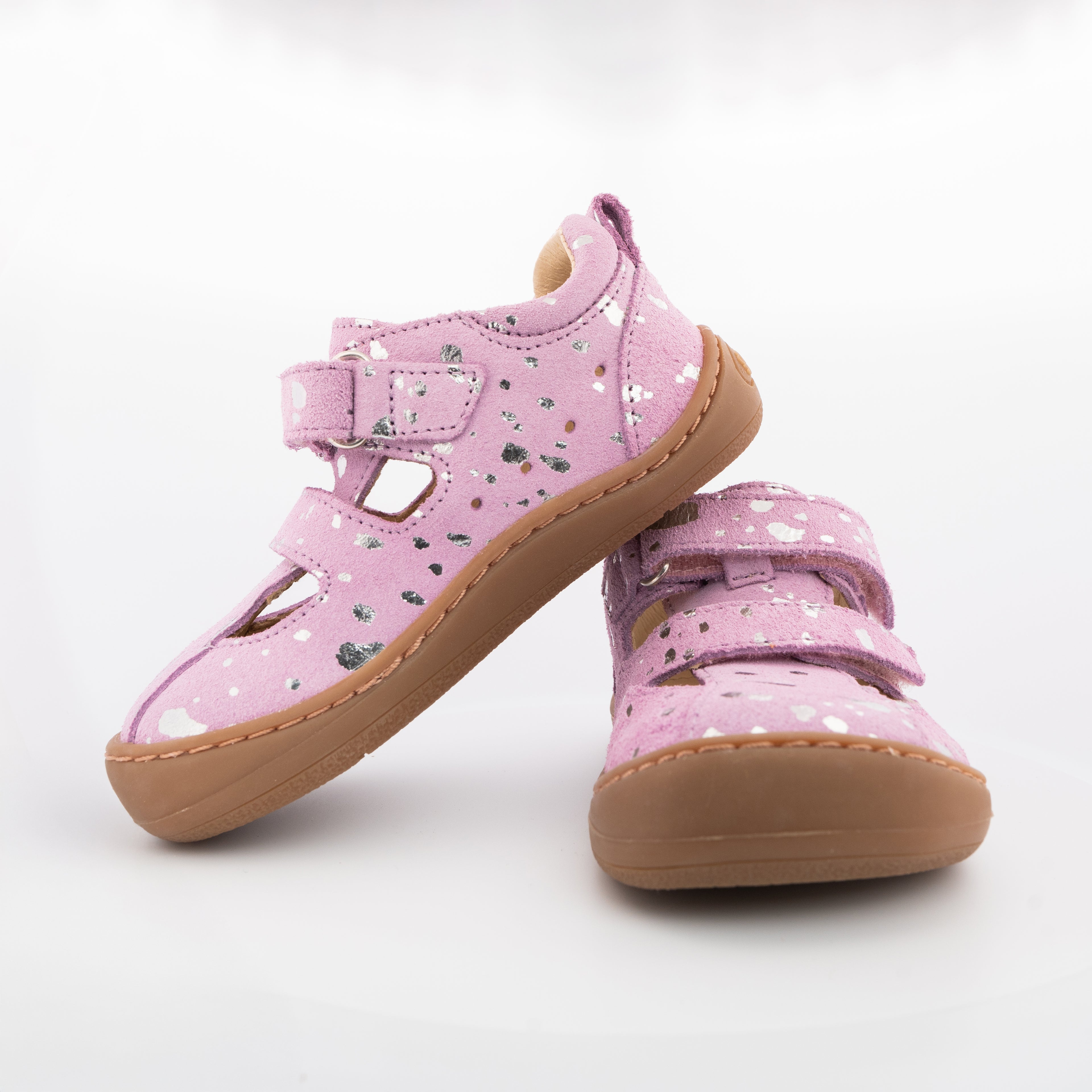 Barfodssandal-glimmer-lilla-barfodssko-sandaler-til-børn-glitter