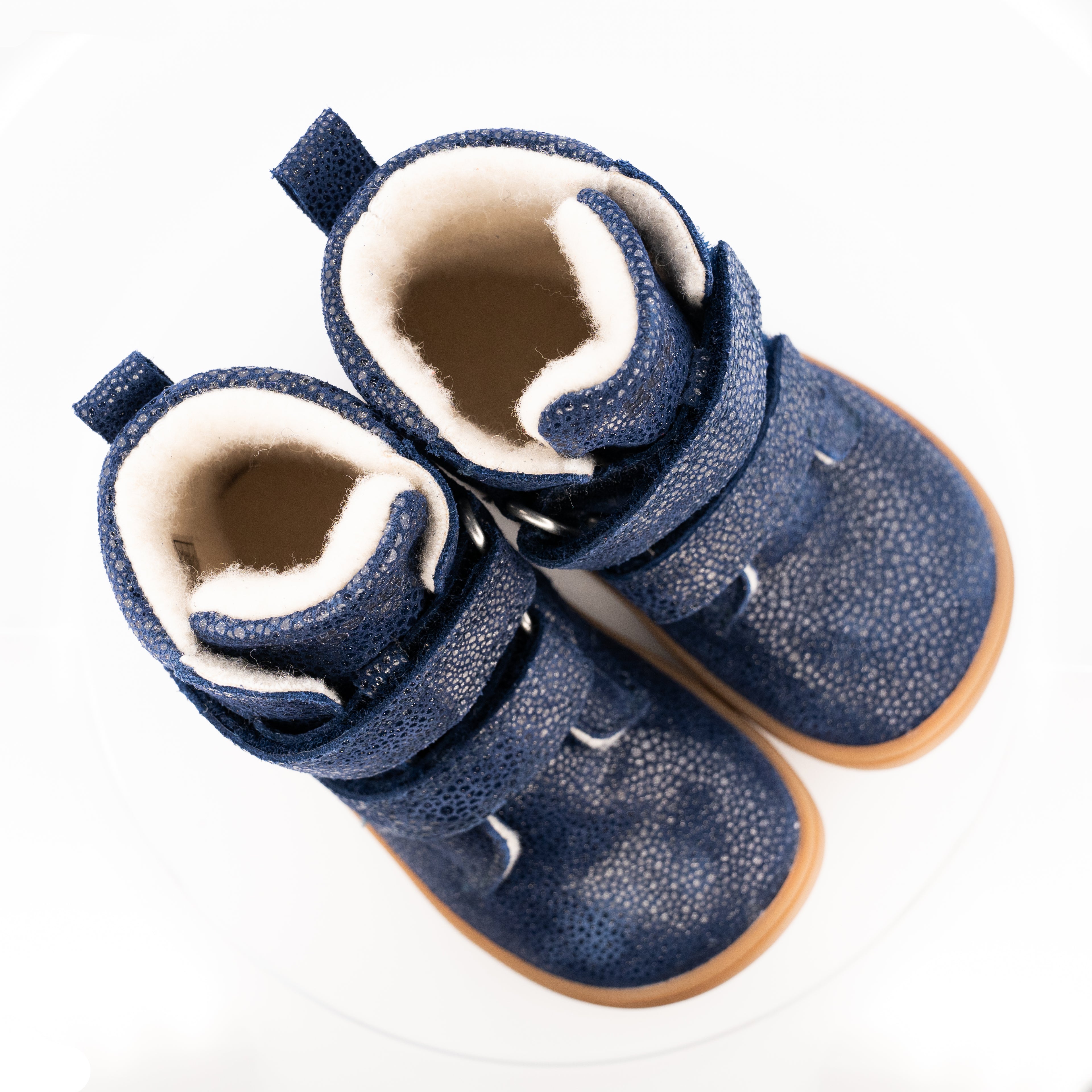 vinterstøvler-vintersko-barefootshoes-barfodssko-blue-glitter-gogsig